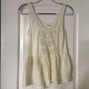 Kimchi Blue White Floral Tank